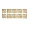 Gold Aluminum Contemporary Geometric Wall Decor, 53" x 1" x 20"